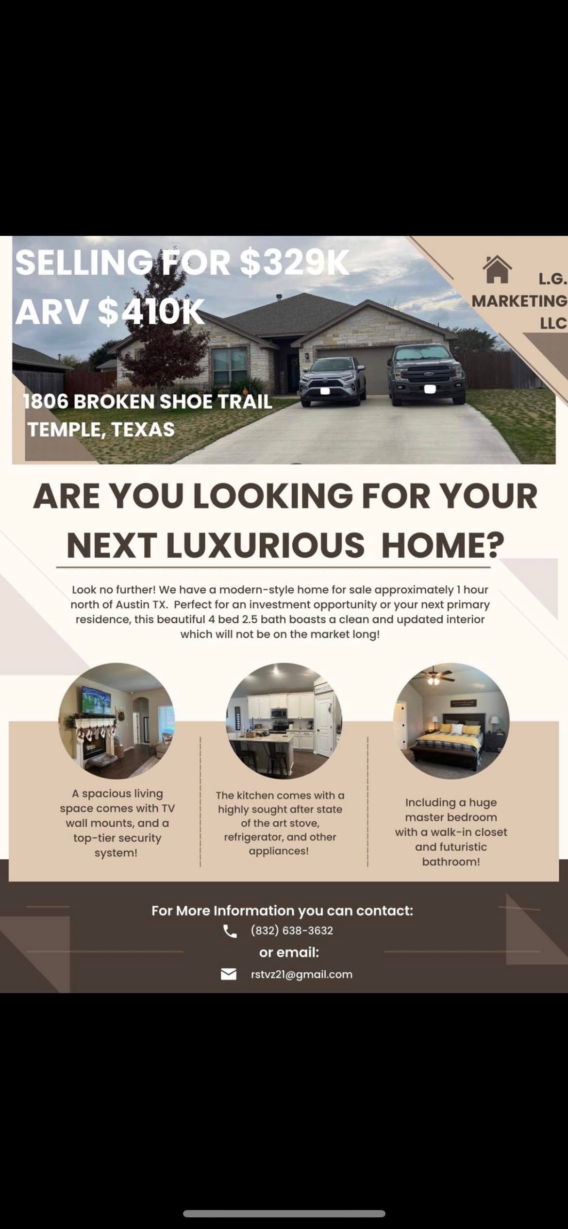 Active | 1806 Broken Shoe Trail Temple, TX 76502 0